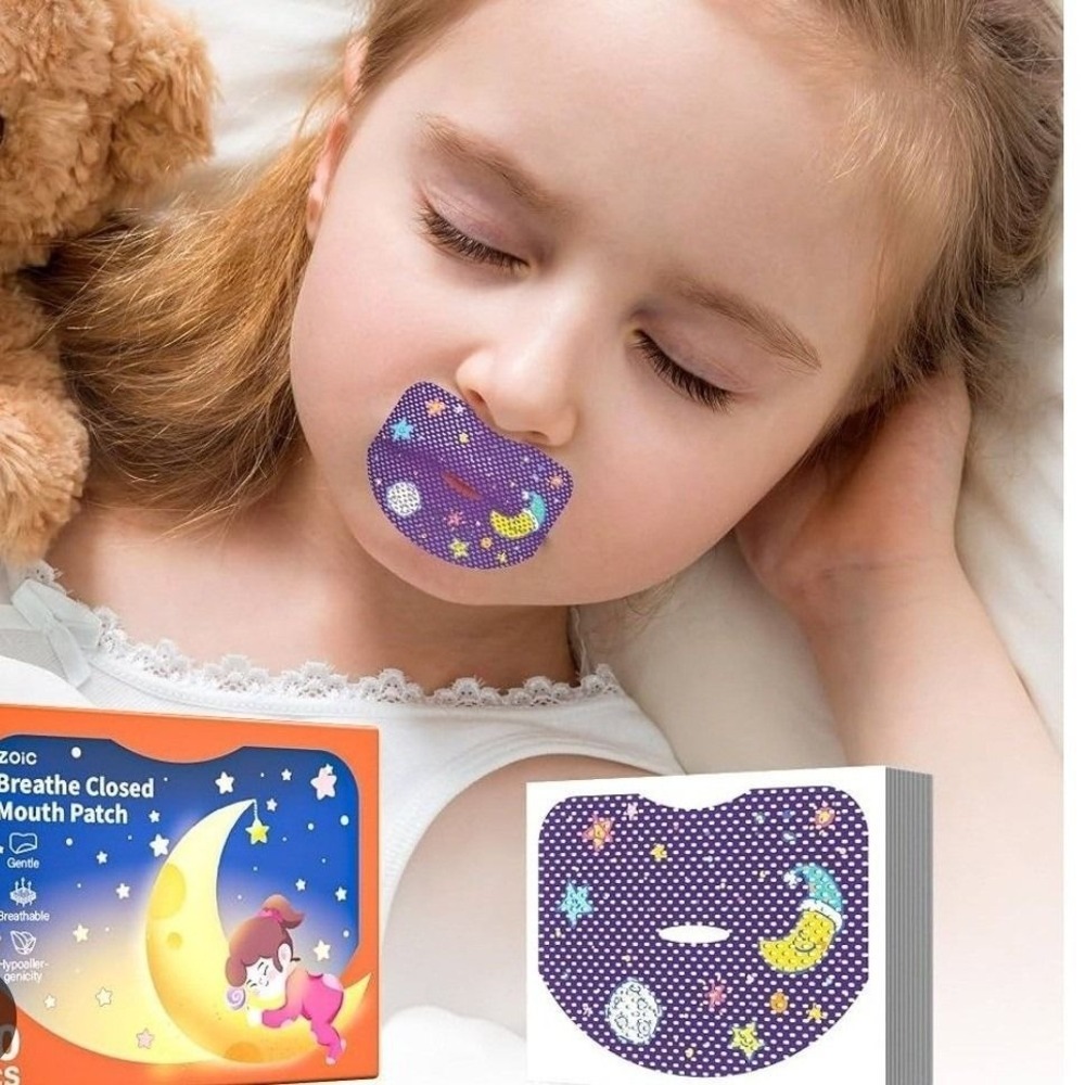 ZOIC Breathe Closed Mouth Patch Purple Stars Kids Sleep Strips 60ct